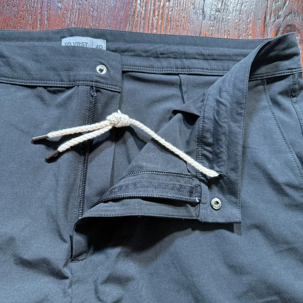 VRST Shorts Mens 40 Black Internal‎ Drawstring Stretch Golf 7
